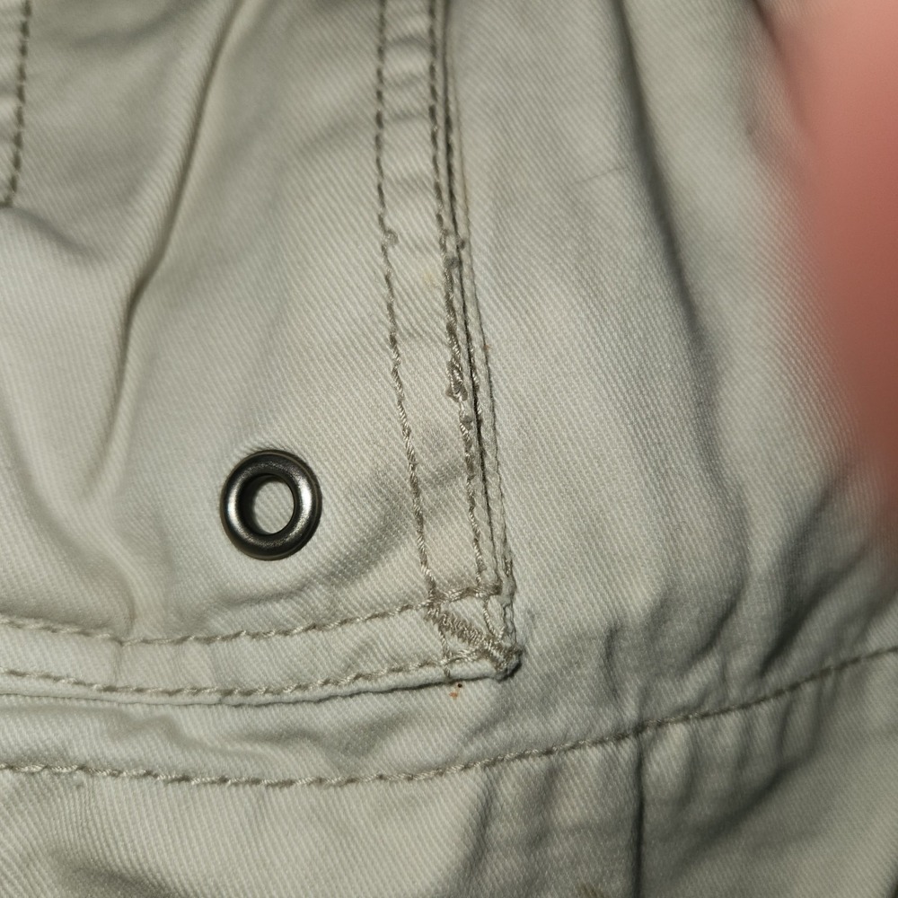 Levis Tan Khaki Cargo Shorts Men's Size 36 Flat Front Thick - Picture 6 of 8